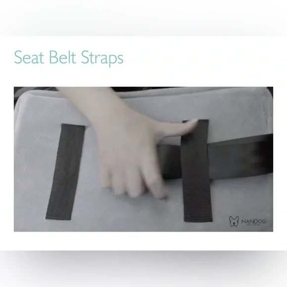 Nandog Pet Gear Luxury Dog Car Seat Light Gray - Picture 7 of 15